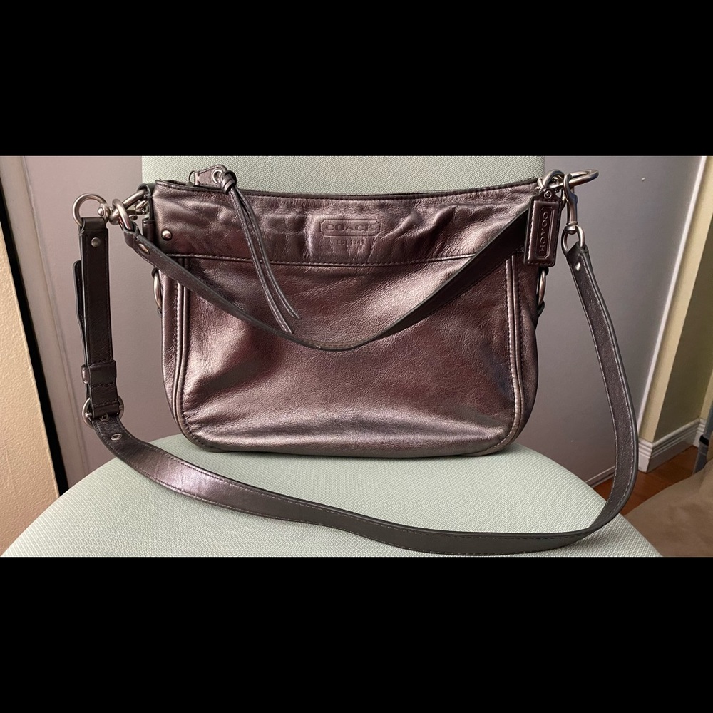 Silver Coach Bag/Sling